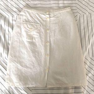 Spaghetti & Co. white linen skirt